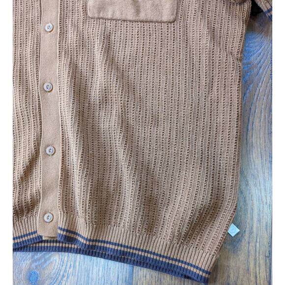 STANDARD CLOTH Refine Button-up Polo Sweater XXL - Picture 3 of 14